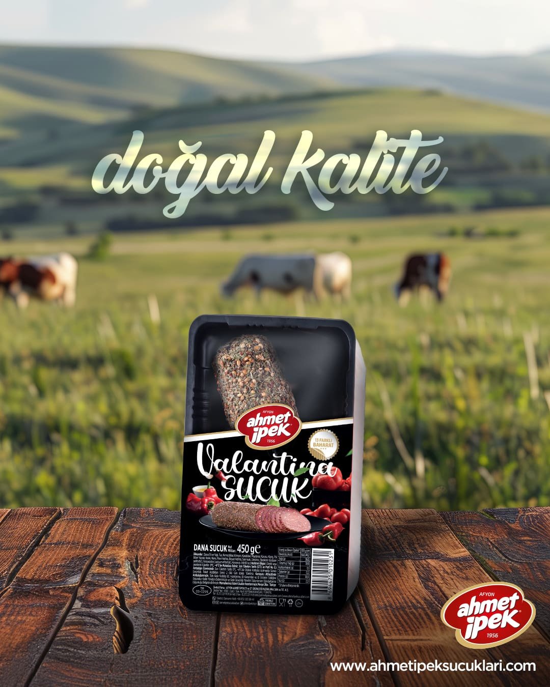 Farklı baharatların harmanlanarak usta ellerle buluşması- Valantina Sucuk 😍#ahmetipek #ahmetipe